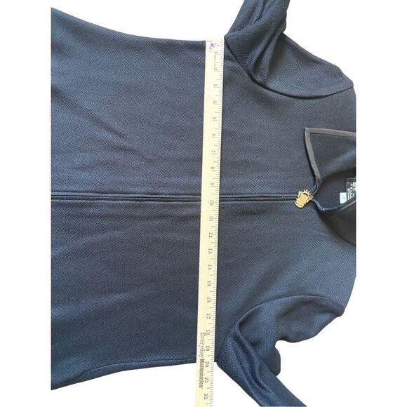 St. John Collection Santana Knit Jacket Blazer Women 12 L Black Zip - Picture 5 of 11